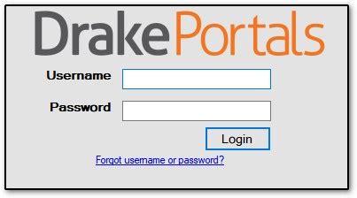 drake portal login issues